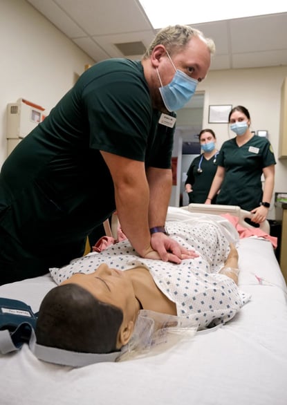Code Blue Simulation Attendance Nursing Simulation Laboratory; Code Blue Scenario