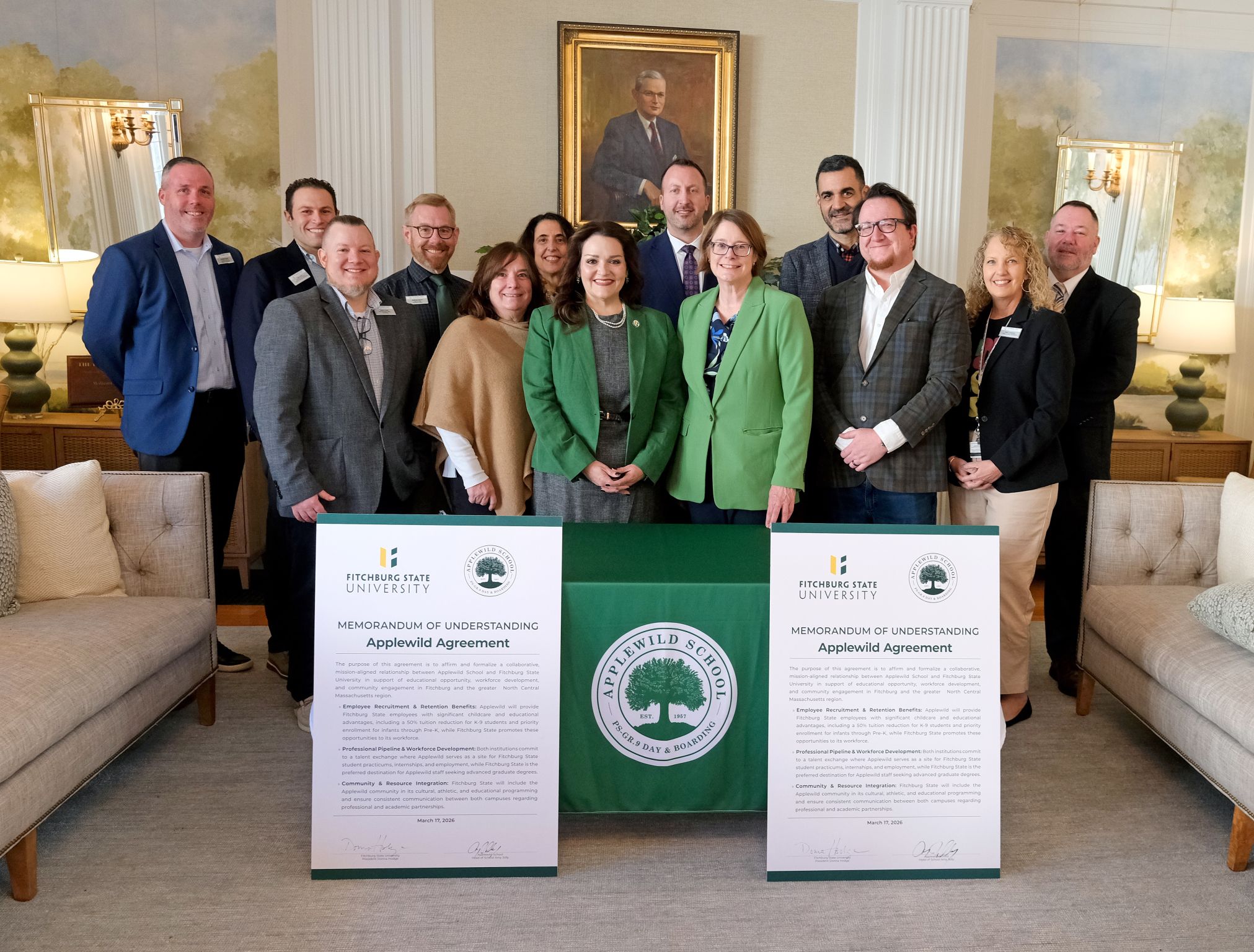 Fitchburg State and Applewild School Formalize Partnership