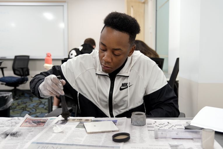 Around Campus - Criminal Investigation, Fingerprint Lab