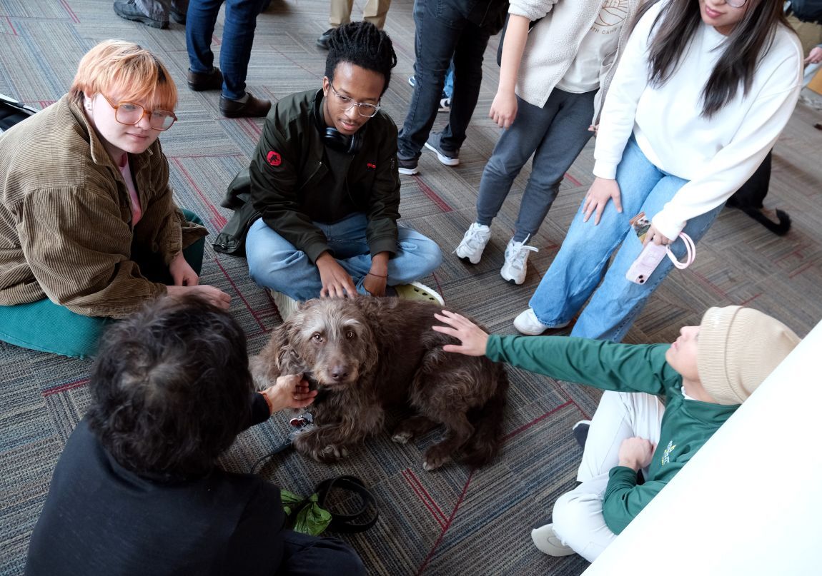 Around Campus - Therapy Dogs Back in Hammond Main Lounge