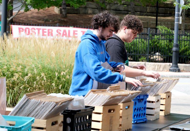 Around Campus - Poster Sale on the  Hammond Plaza