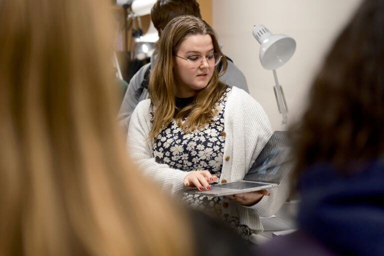 High School Students Tour Communications Media Facilities