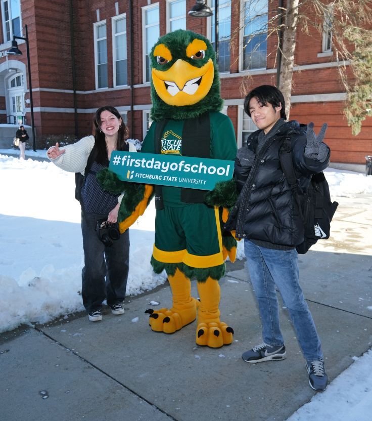 Freddy Falcon Out & About - First Day of Class, Spring Semester 2026