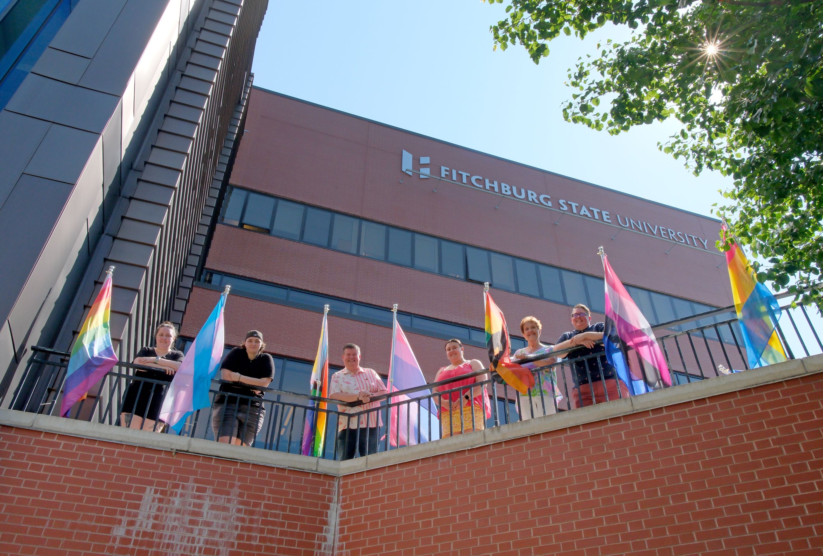 Celebrating Pride Month - Pride Flags on G-Level Patio