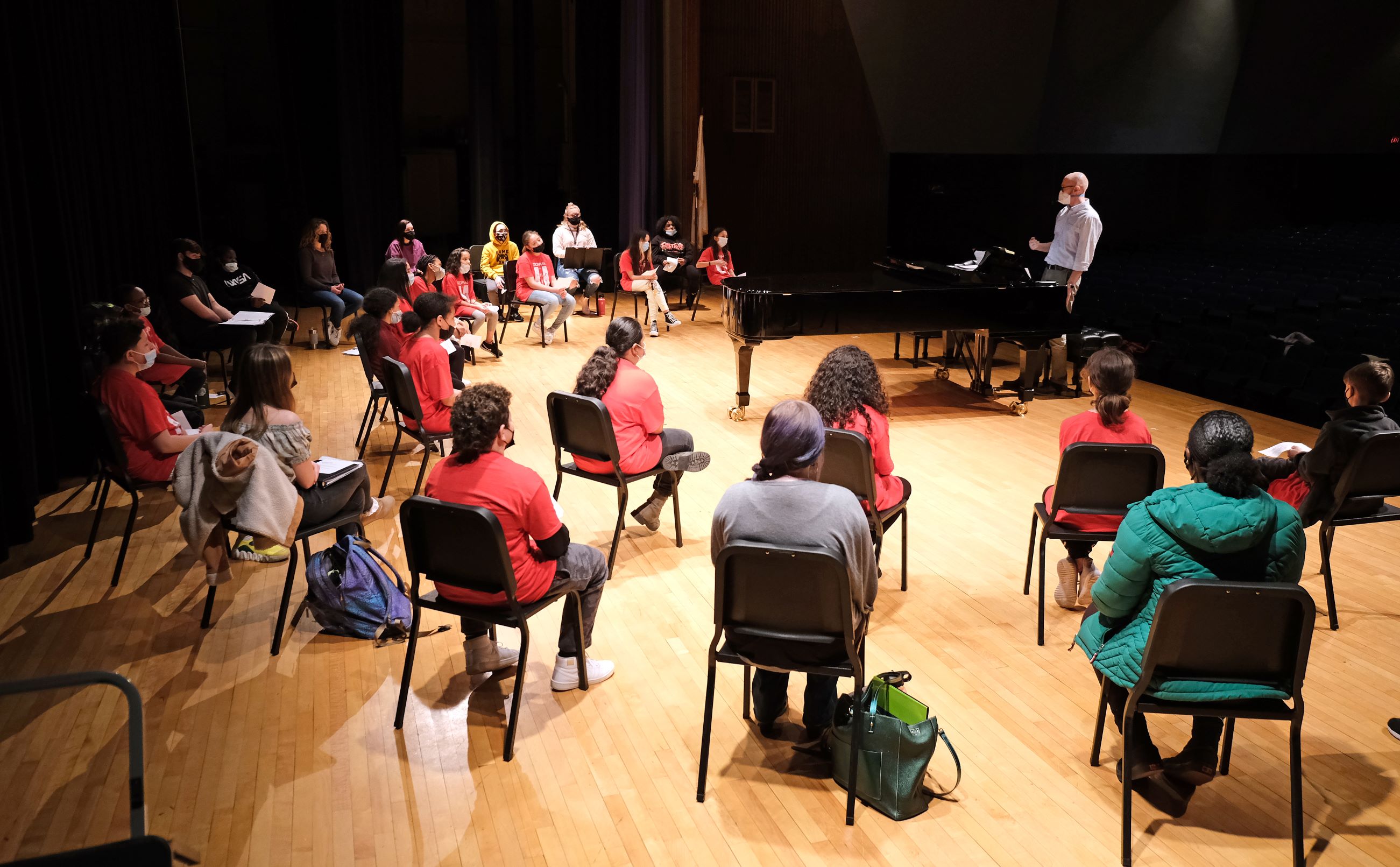 Young Falcons Academy Week - Alma Mater in Weston Auditorium